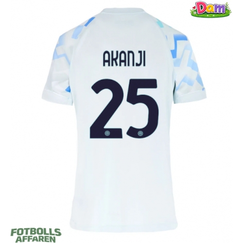 Inter Milan Manuel Akanji #25 Bortatröja Kvinnor 2025-26 Kortärmad